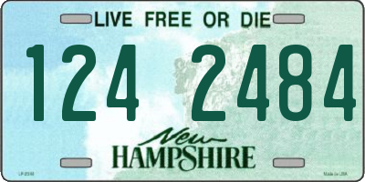 NH license plate 1242484