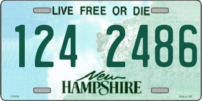 NH license plate 1242486