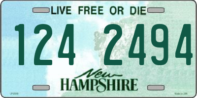 NH license plate 1242494