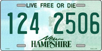 NH license plate 1242506
