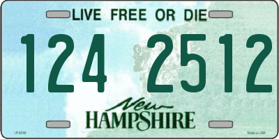 NH license plate 1242512
