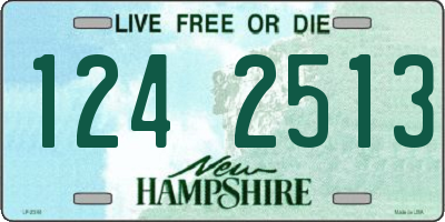 NH license plate 1242513