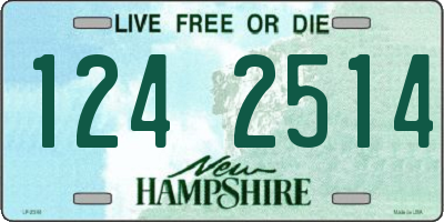 NH license plate 1242514