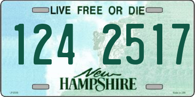 NH license plate 1242517