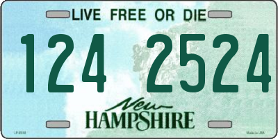 NH license plate 1242524
