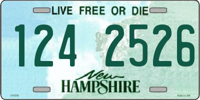 NH license plate 1242526