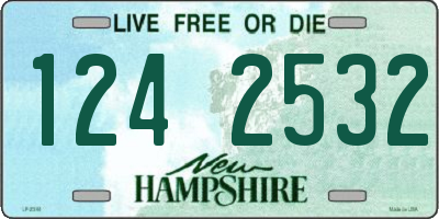 NH license plate 1242532