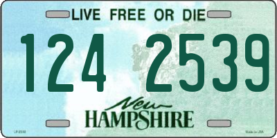 NH license plate 1242539