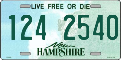 NH license plate 1242540