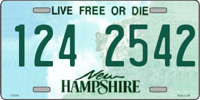 NH license plate 1242542