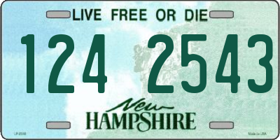 NH license plate 1242543