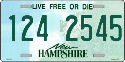NH license plate 1242545