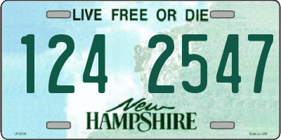 NH license plate 1242547