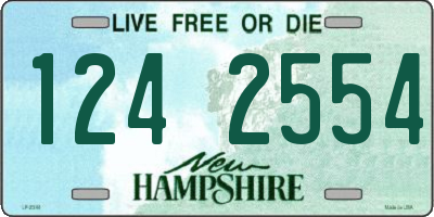 NH license plate 1242554