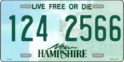 NH license plate 1242566