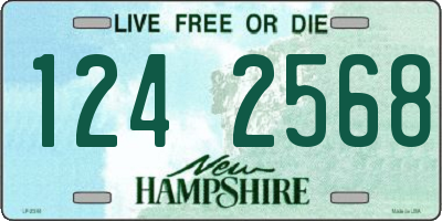 NH license plate 1242568