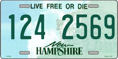 NH license plate 1242569