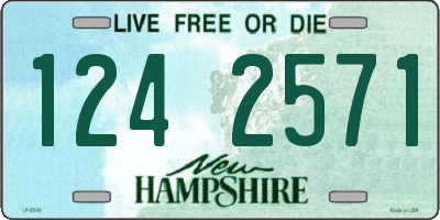 NH license plate 1242571