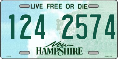 NH license plate 1242574