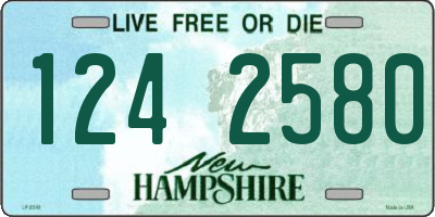 NH license plate 1242580