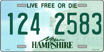 NH license plate 1242583