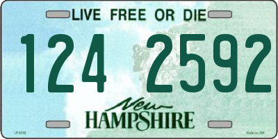 NH license plate 1242592