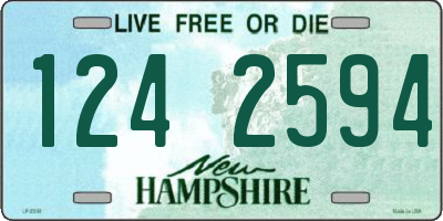 NH license plate 1242594