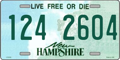 NH license plate 1242604