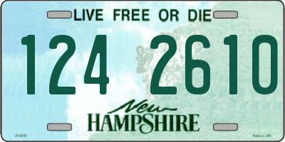 NH license plate 1242610