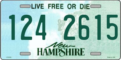 NH license plate 1242615