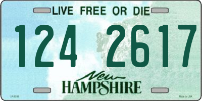 NH license plate 1242617