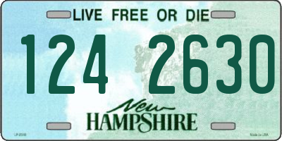 NH license plate 1242630