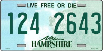 NH license plate 1242643