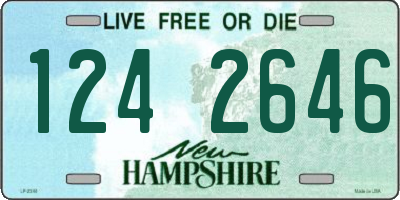 NH license plate 1242646