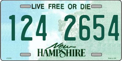 NH license plate 1242654