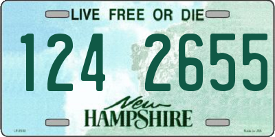 NH license plate 1242655