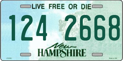NH license plate 1242668