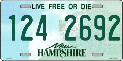 NH license plate 1242692
