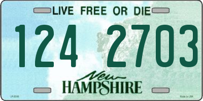 NH license plate 1242703
