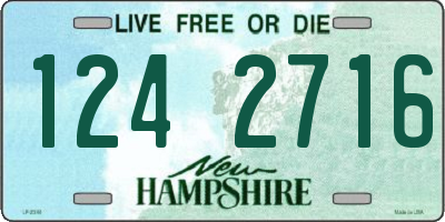 NH license plate 1242716
