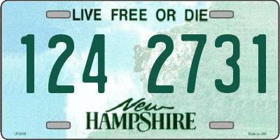 NH license plate 1242731