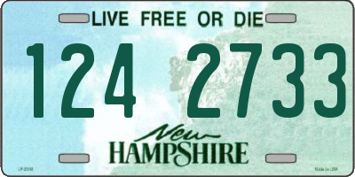 NH license plate 1242733