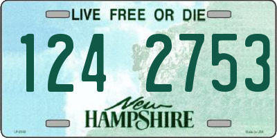 NH license plate 1242753
