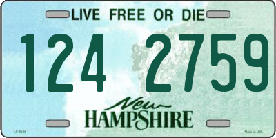 NH license plate 1242759
