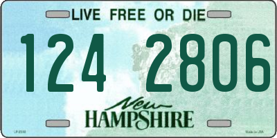 NH license plate 1242806