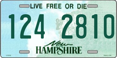 NH license plate 1242810