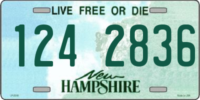 NH license plate 1242836
