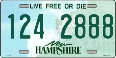 NH license plate 1242888