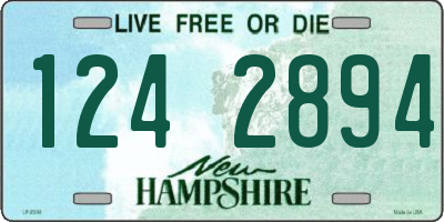 NH license plate 1242894