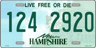 NH license plate 1242920